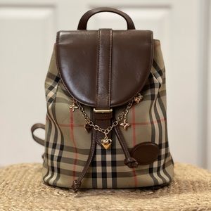 Burberry backpack.